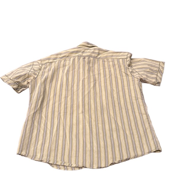 Kuhl Button Down Striped Shirt Green Blue White XXL - Picture 2 of 6